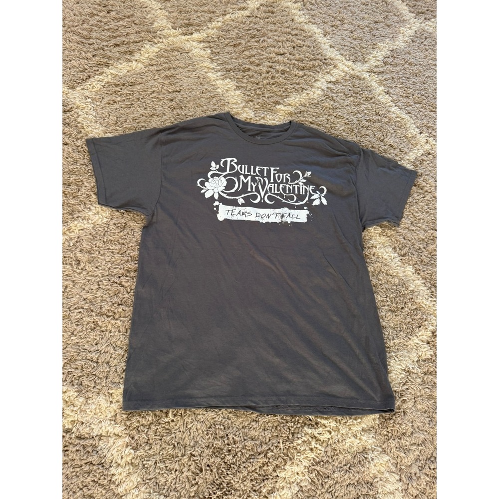 Bullet For My Valentine Tears Don't Fall Band Tee Charcoal Gray XL - Picture 1 of 5